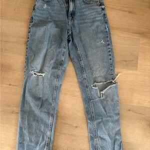 Men's Blue Distressed Jeans